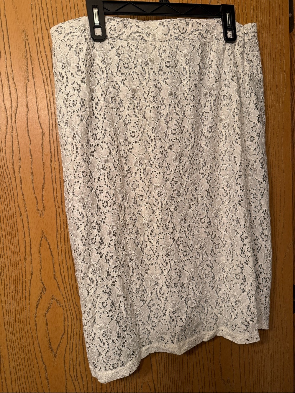 NWT size 14 Kenar gray skirt with white lace over it